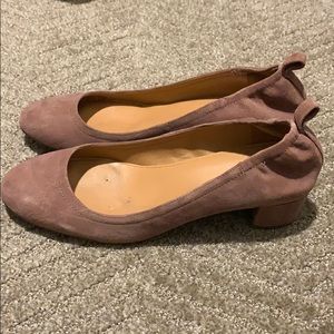 Jcrew Blush Suede heels